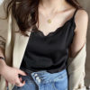 Elegant Lace Patchwork V neck Women Tank Tops - Image 5