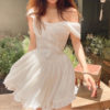 Tank High Waist Ball Gown White Dress - Image 3