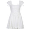 Tank High Waist Ball Gown White Dress - Image 5