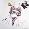 3 Pieces Push Up Embroidery Lingerie For Woman - Image 8