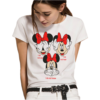 Three Mickey Mouse Print Women T Shirt - Image 2