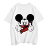 Three Mickey Mouse Print Women T Shirt - Image 10