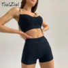 Sport Matching Women Shorts Set - Image 4
