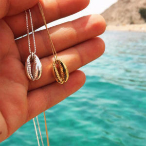Vintage Gold Silver Color Fashion Conch Shell Necklace