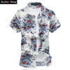 Summer Mens Floral Print Shirt