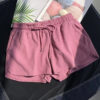 Women Summer Casual Solid Drawstring shorts - Image 4