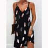 Feather Printed Mini Sling Dress - Image 7
