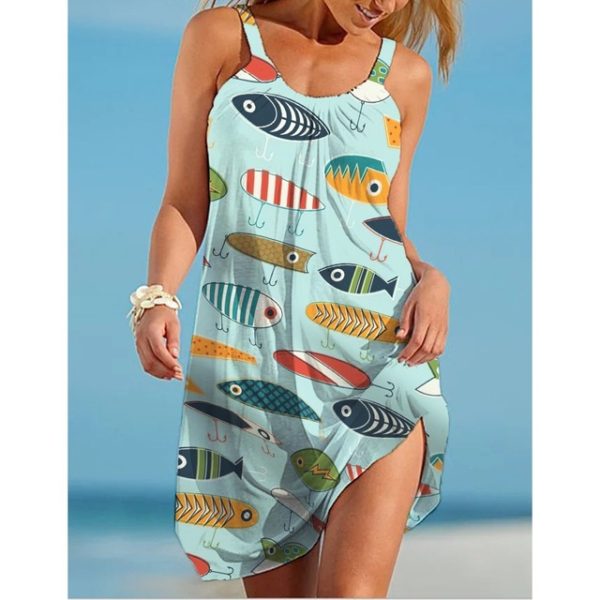 Summer Strap Beach Party Dress - Image 11