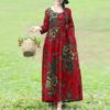 Vintage Floral Midi Dress - Image 8