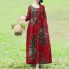 Vintage Floral Midi Dress - Image 3