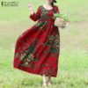 Vintage Floral Midi Dress - Image 4