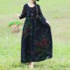 Vintage Floral Midi Dress - Image 7