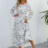 Summer Casual O Neck Long Sleeve Dress - Image 16