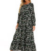 Summer Casual O Neck Long Sleeve Dress - Image 19