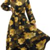 Summer Casual O Neck Long Sleeve Dress - Image 21