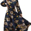 Summer Casual O Neck Long Sleeve Dress - Image 22