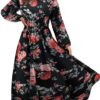 Summer Casual O Neck Long Sleeve Dress - Image 23