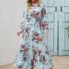 Summer Casual O Neck Long Sleeve Dress - Image 8