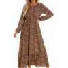 Summer Casual O Neck Long Sleeve Dress - Image 12