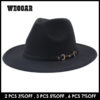 French Style Wide Brim Fedora Hat For Women