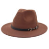 French Style Wide Brim Fedora Hat For Women - Image 18