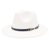 French Style Wide Brim Fedora Hat For Women - Image 12