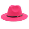 French Style Wide Brim Fedora Hat For Women - Image 15