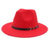 French Style Wide Brim Fedora Hat For Women - Image 7