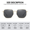 Square Polarized Sunglasses For Women - Image 5