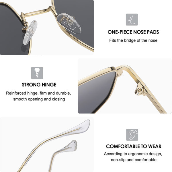 Square Polarized Sunglasses For Women - Image 6