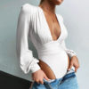Elastic Casual Party Bodysuits - Image 4