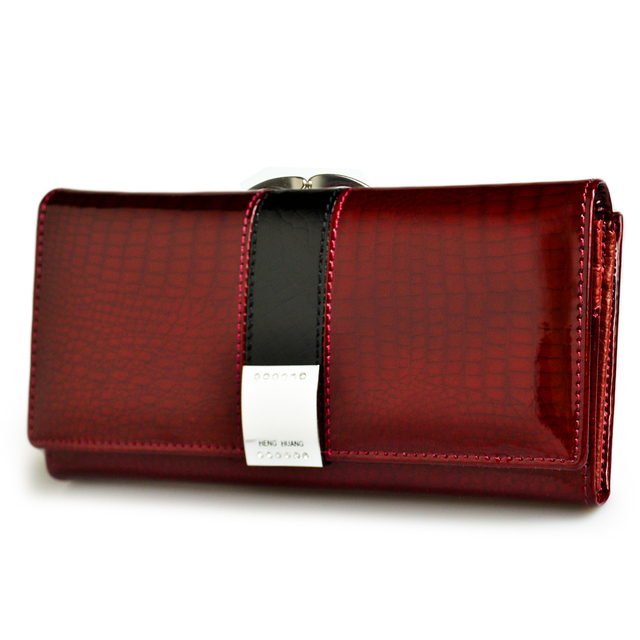 TBOLINE Women Wallet Alligator Leather Multi-slot Card Holder Coin Purse  (Rose Red) 