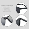 Hooban 2022 New Square Polarized Sunglasses For Women - Image 6
