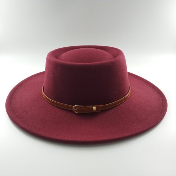 Women's Hat High Quality Fedoras Man Hat Ladies - Image 29