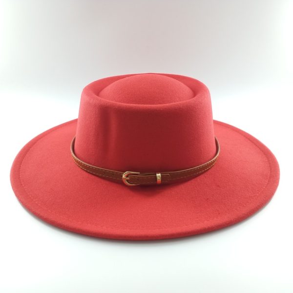 Women's Hat High Quality Fedoras Man Hat Ladies - Image 34