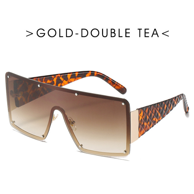 Oversized Square Sunglasses For Women - Image 9