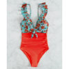 Ruffle One Piece Swimsuit For Women - Image 5