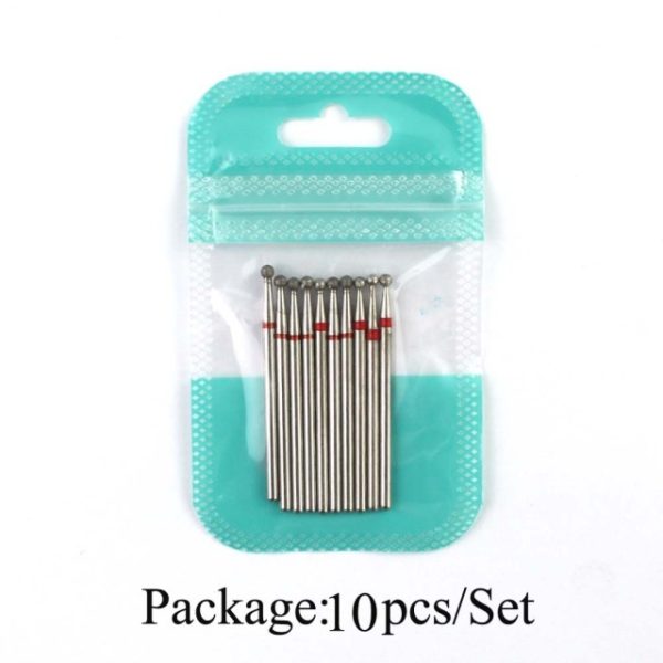 10pcs Diamond Milling Cutter - Nail Drill Accessories & Bits - Image 12