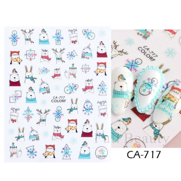 Cotton 3D Nail Stickers - Image 42