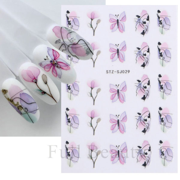 Cotton 3D Nail Stickers - Image 5