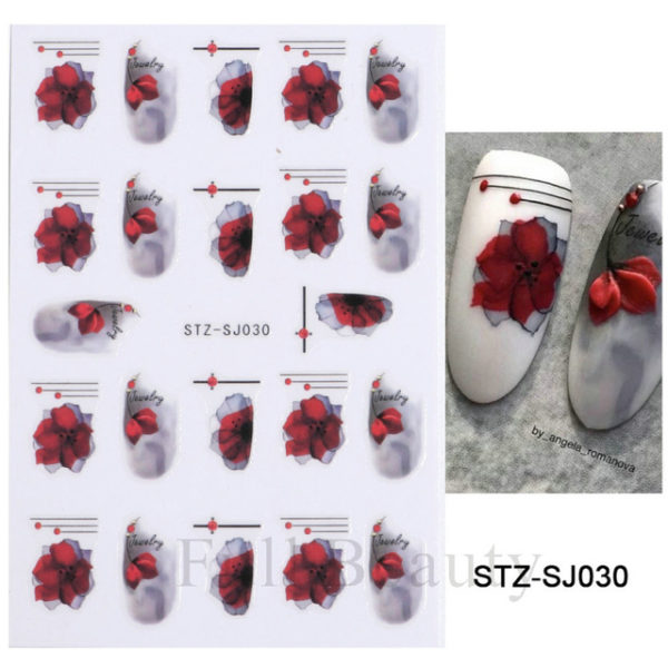 Cotton 3D Nail Stickers - Image 11