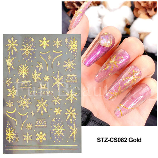 Geometric Lines Nails Stickers - Image 24