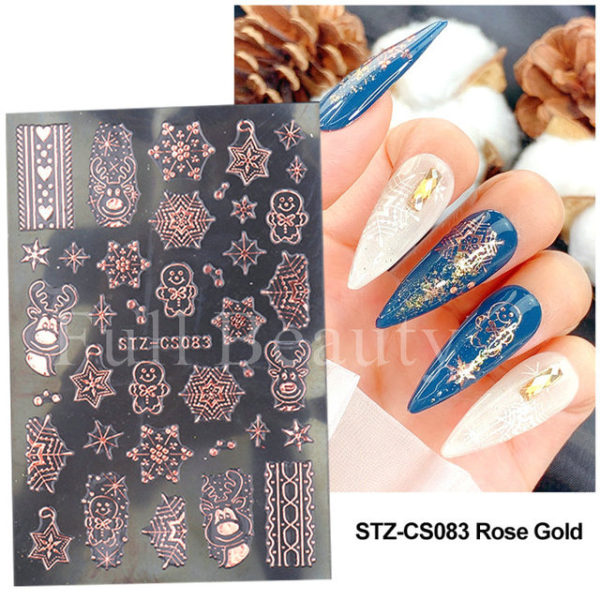 Geometric Lines Nails Stickers - Image 26