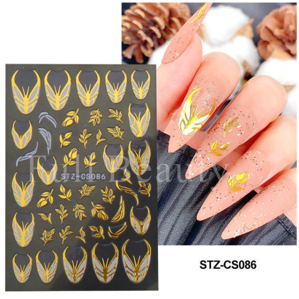 Geometric Lines Nails Stickers - Image 31