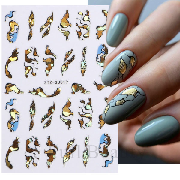 Geometric Lines Nails Stickers